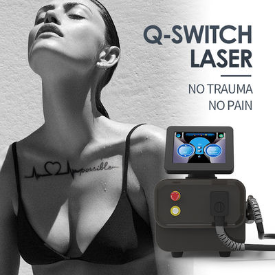 532 attrezzatura di rimozione del tatuaggio del laser del commutatore di nanometro 1064 nanometro Q continuamente per 18 ore
