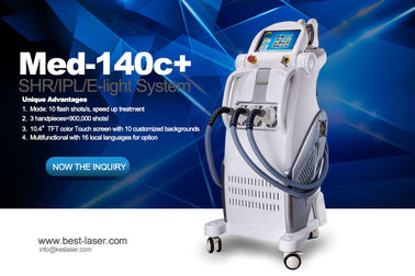Macchina MED-140 di depilazione del laser dell'attrezzatura utilizzata Elight del salone di bellezza di IPL SHR C + ringiovanimento della pelle