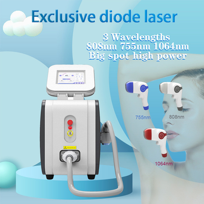 Macchina per la depilazione laser a diodi LCD 755 808 1064