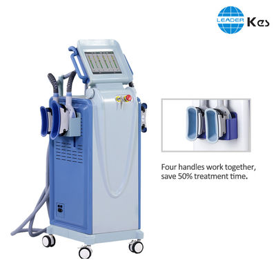 Macchina di congelamento grassa a macchina di Cryolipolysis di riduzione delle celluliti con 4 maniglie