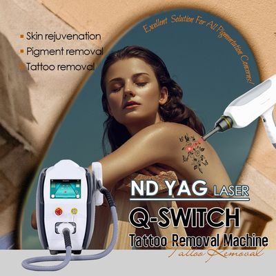 Q Switch ND YAG Laser Tattoo Removal Device 3 tipi di carbon peeling