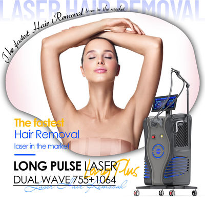 Macchina di depilazione permanente laser a impulso lungo 1064nm 2000W Potenza