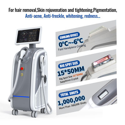 2 in 1 Macchina di bellezza multifunzionale 2 Macchina di IPL a laser a diodo a mano